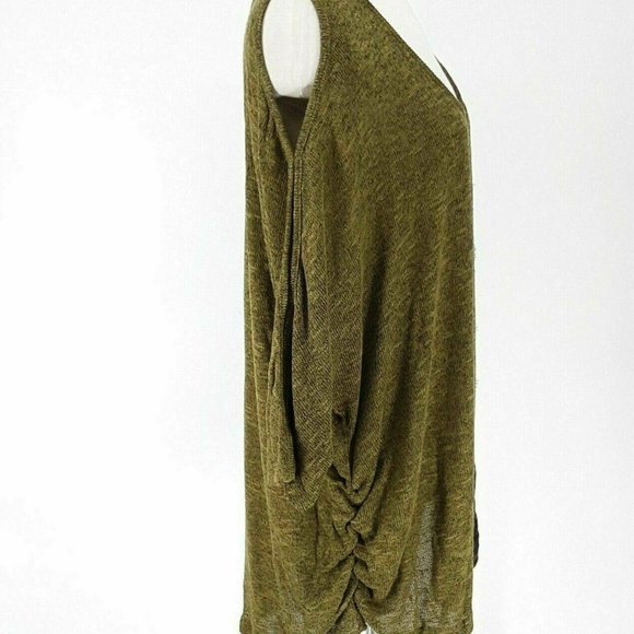 Jessica Simpson Top Women 3X Cold Shoulder Thin Op - Picture 4 of 8